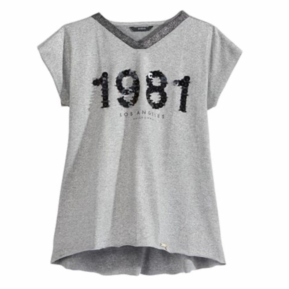 Guess Grey sequin T-shirt